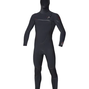 o'neill hyperfreak fire 5/4 mm negro con gorro