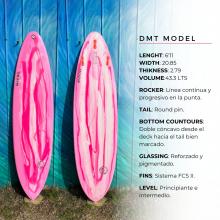 Tabla De Surf DMT Rosado